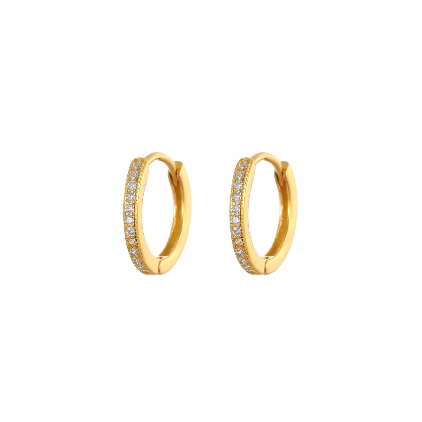 KorLuxé S925 Gold-Plated Hoop Earrings – Classic Gold Hoops