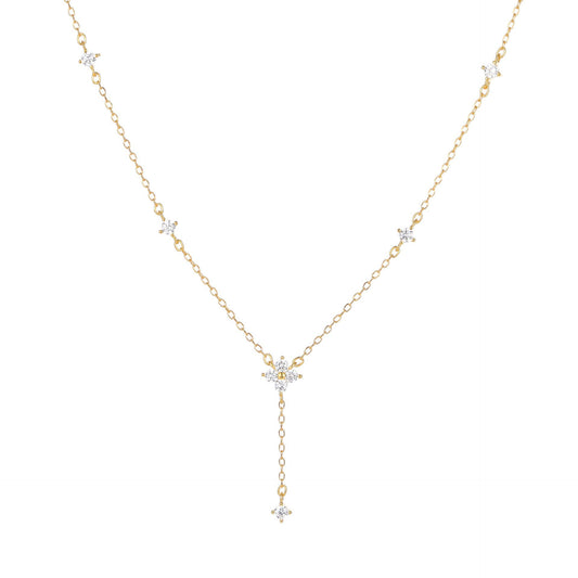 KorLuxé Gold Celeste Drop Necklace – Elegant Drop Pendant