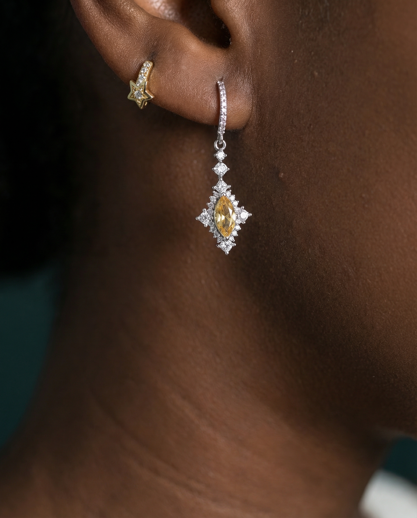 KorLuxé Aurelia Drop Earrings – Elegant Minimal Drop Style