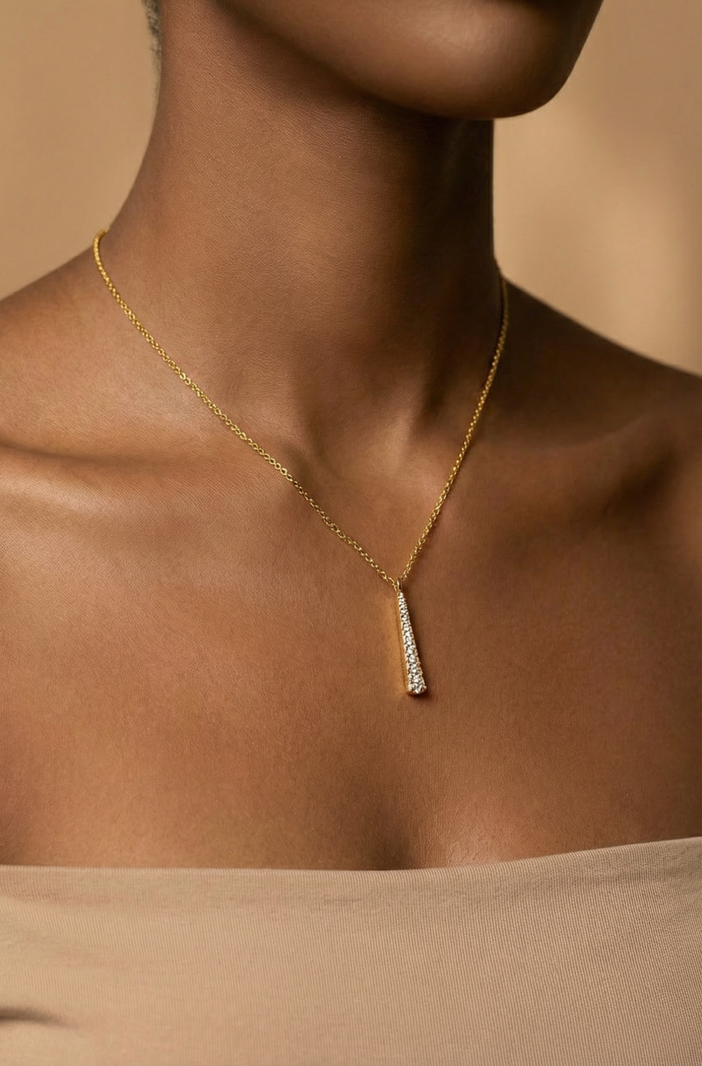 Sterling Silver Drop Pendant Necklace