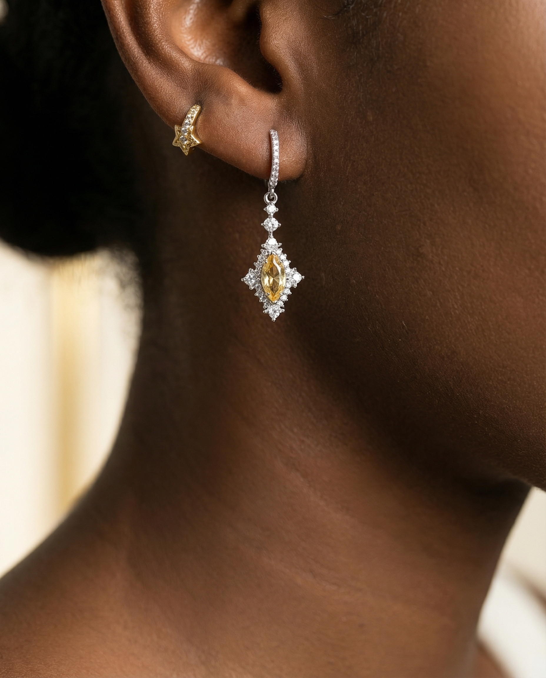 KorLuxé Aurelia Drop Earrings – Elegant Minimal Drop Style