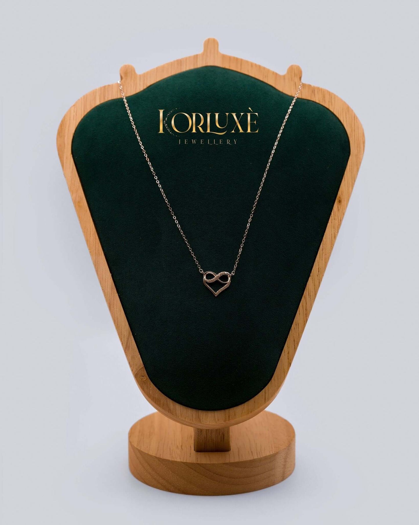 KorLuxé S925 Infinity Heart Necklace – Sterling Silver Love