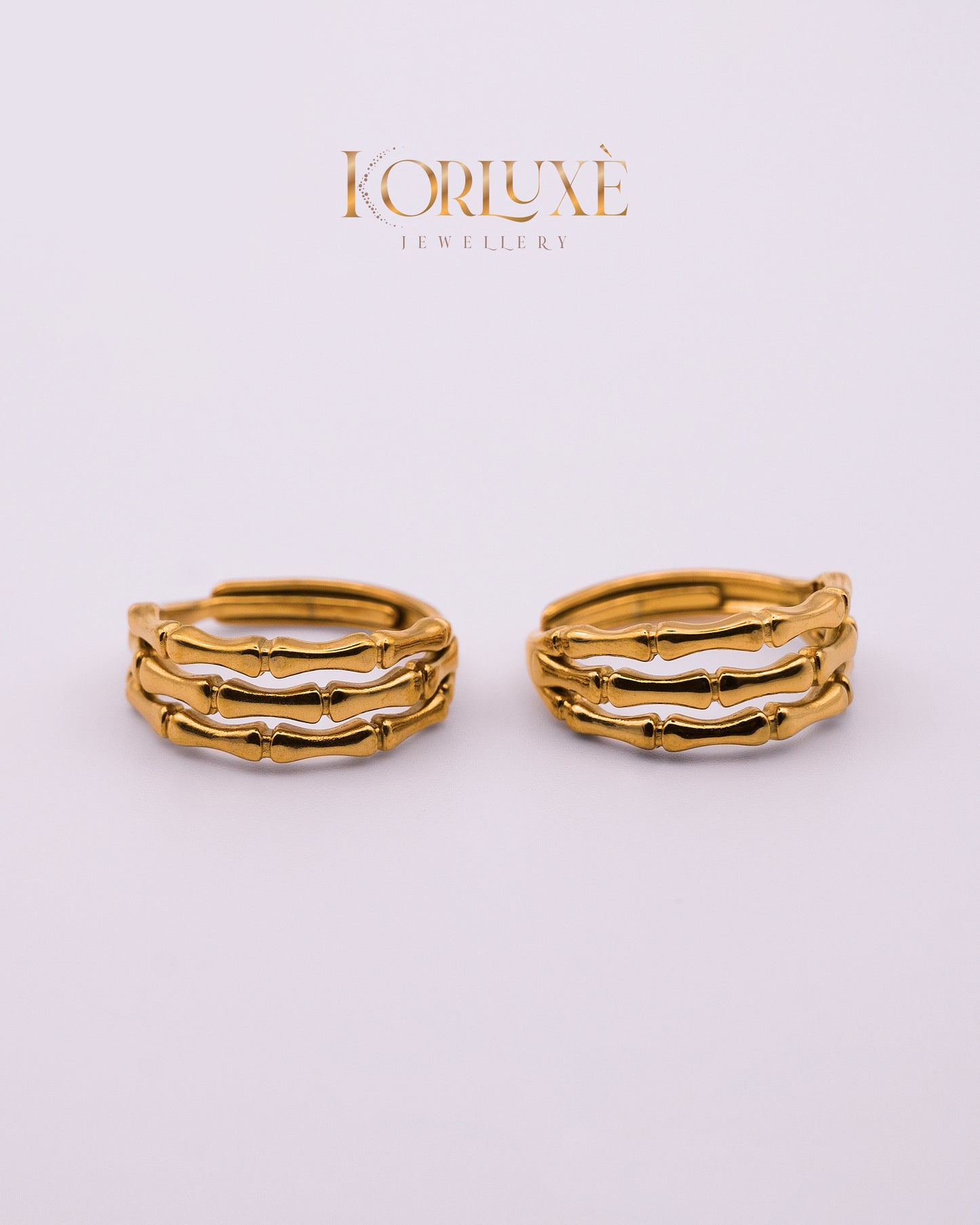 Gold Bone Stack Ring