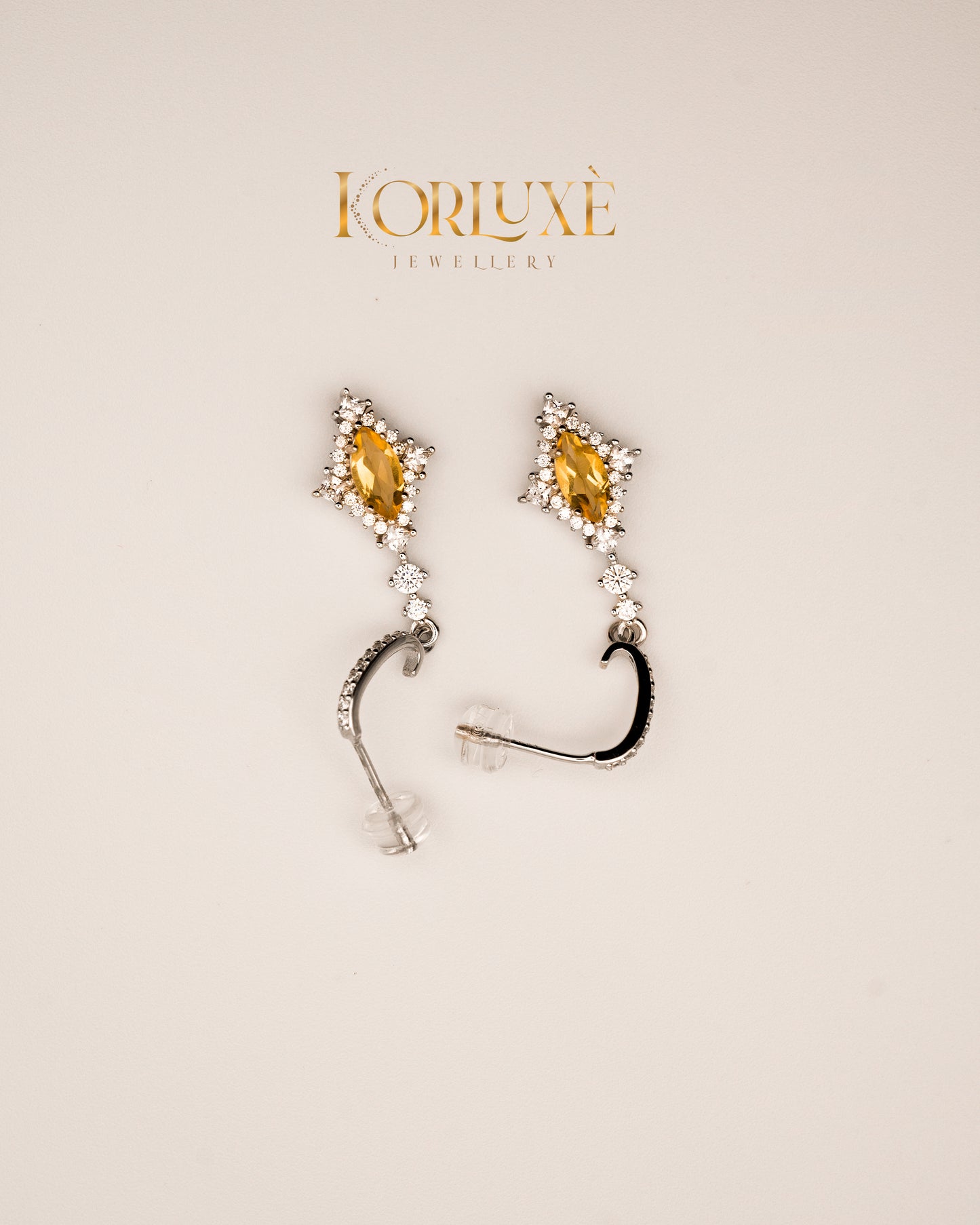 KorLuxé Aurelia Drop Earrings – Elegant Minimal Drop Style
