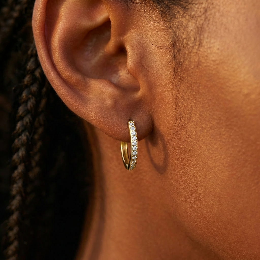 KorLuxé S925 Gold-Plated Hoop Earrings – Classic Gold Hoops